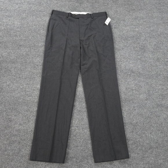 Brooks Brothers Pants Mens 38x34 Gray 1818 Madison Wool Trouser Dress Slacks NEW